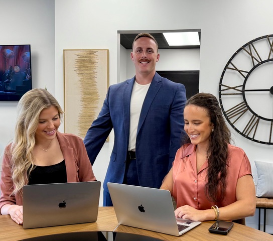 Bellro team collaborating in modern office